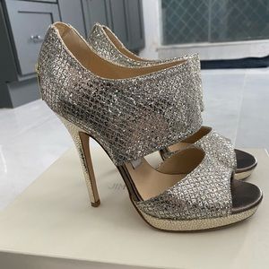 Jimmy Choo glitter heels